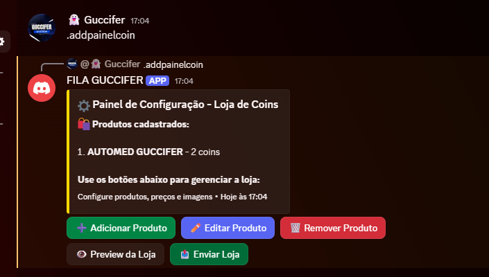 Loja de Coins configurável